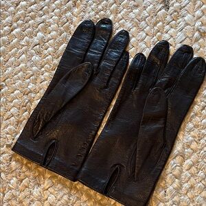 Brown Leather Gloves